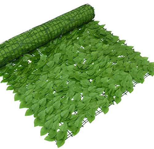 Künstliche Efeu Hecke Sichtschutz Versorgung Landschaftszaun Leitplanke Netzzaun Gefälschte Blume Baum Blatt Eisenhaut Isolationszaun LXTINGDP240608(Color:,Size:100x1000cm)