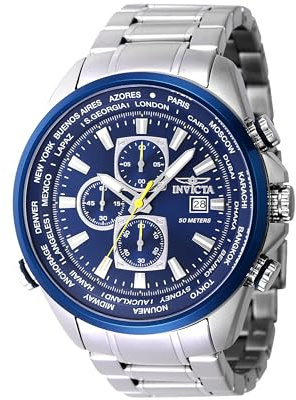 Invicta Aviator Edelstahl Herren Quarzuhrwerk - 50mm