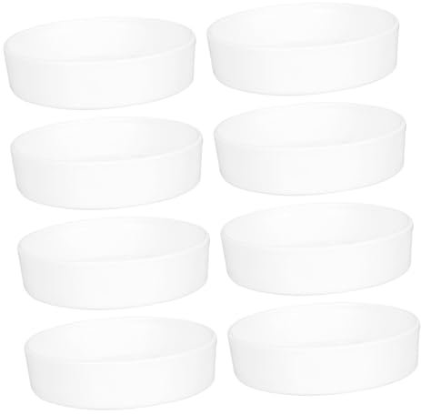 CAXUSD 8pièces Plateau De Base Rond pour Pot De Fleur Bac à Eau pour Pot De Fleurs Domestique Protection Les Déversements Et Taches