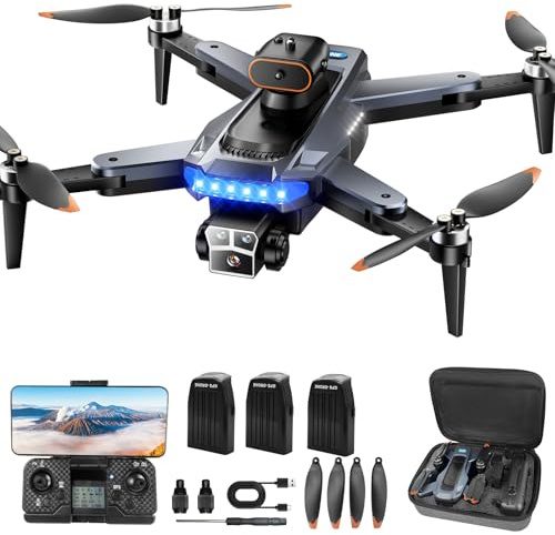 Drone avec Camera 4K Professionnel pour Adultes, GPS Drone pour Adultes, 54 Min de Vol, Résistant au Vent