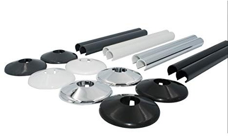 Talon Snappit Radiator Pipe Covers & Collars 200mm White ACSNW/K2