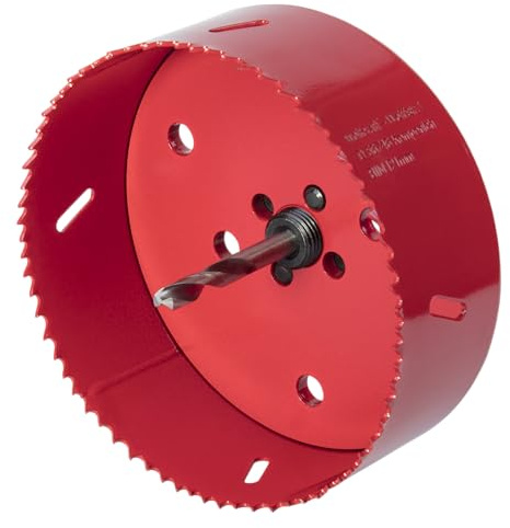 wolfcraft Bi-Metall-Lochsäge I 5497000 I Für Trockenbaumaterialien, Holz, Kunststoffe und Metalle, Schnitttiefe 40 mm