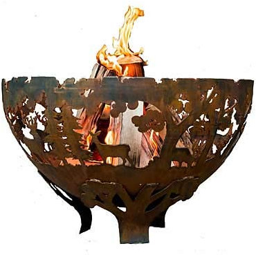 Esschert Design Steel Wildlife Fire Bowl, Large, 23.5 Dia.