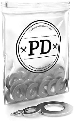 PD® Unterlegscheiben M5 (DIN 125 Form A/ISO 7089) | Hochwertige A4 V4A Edelstahl Beilagscheiben | Rostfreie Edelstahlscheiben flach mit kleinem Außendurchmesser | 25 Stück