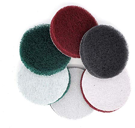 2-20 piezas de 5 pulgadas de estropajo de pulido 240400800 1200 1500 Granalla Gancho de bucle Disco de limpieza Papel de lija autoadhesivo, 1200 Granalla gris, 5 pulgadas (2 piezas)