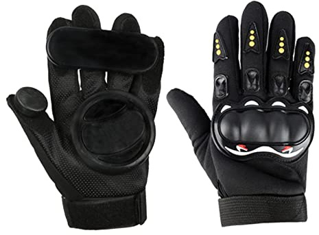 Hellery 2X Skateboard Standard Longboard Downhill Sliding Gloves, Impact Handgelenkschutz Schutzausrüstung für Skating Skateboard Skifahren