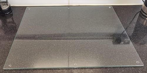 Biznest 52X60 Universal Hob Cover Plates Clear All Types of Cookers Tempered Glass Worktop 5Mm