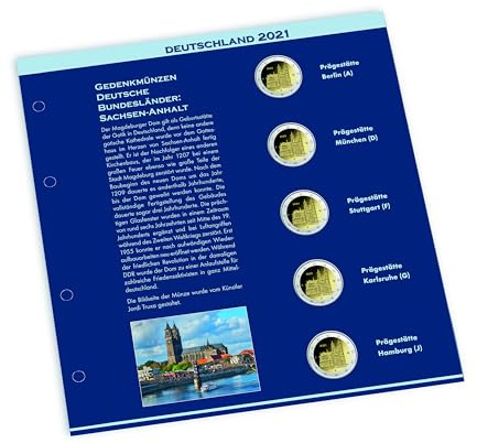 Leuchtturm Nachtrag 2021 für NUMIS 2-€URO-Album, deutsch