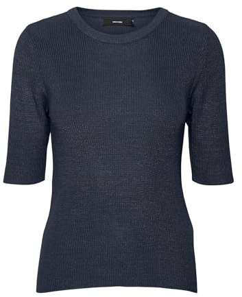 VERO MODA Jersey de Punto para Mujer, Blazer Azul Marino, M