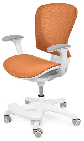 Spacetronik Schreibtischstuhl Kinder - Kinder-Drehstuhl mit Fußstütze - Kinderstuhl 5-14 Jahre - Bürostuhl mit verstellbarem Rücken und Sitz - Ergonomischer Stuhl - Sitzhöhe 42-49,5 cm