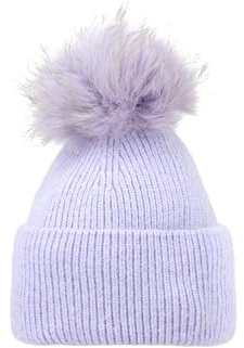 QUEEN HELENA Wintermützen Fellhut mit Weichem Fell Cloche Warme für Damen CP304