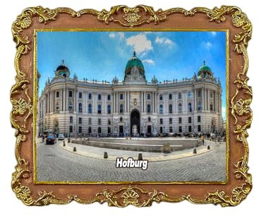 Hofburg Wien Kühlschrankmagnet 3D Reise Souvenir Kühlschrank Dekoration Magnetaufkleber Bastelsammlung