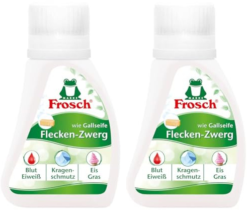Frosch wie Gallseife Flecken-Zwerg, Fleckentferner zur Vorbehandlung, 75 ml (Packung mit 2)