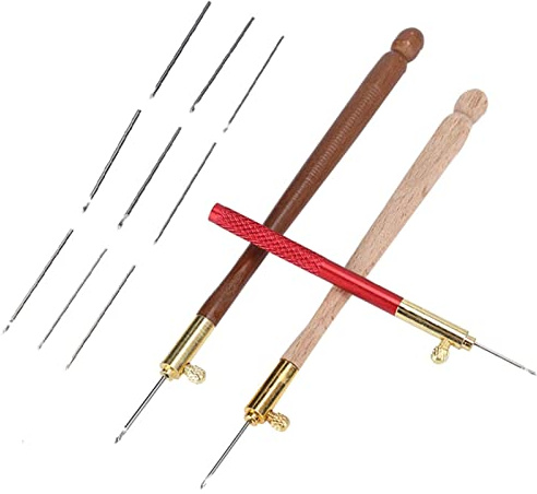 Häkelnadel-Set mit Tambour-Haken, Perlennadeln, Stickerei-Häkelnadeln, Locher für Perlen und Stricken