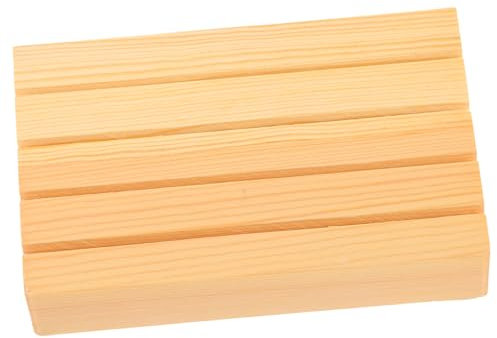 TOYANDONA 2st Holzsockel Spielkarten Stehen Spielkartenablage Aus Holz Spielkartenhalter Aus Holz Spielzeugkartenhalter Spielkarten-Display-tablett Pokerdeck-tablett Tablettgestell Hölzern
