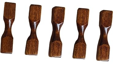 PRETYZOOM 5stücke Teiliges Kreativer Hölzerner Chopstick Rests Im Japanischen Dumbbell-Stil Stilvolle Ablage Für Essstäbchen Und Gabeln Für Esstisch