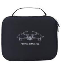 Granvoo Tragetasche für DJI Mavic Mini 2 / SE, Case für Combo und Zubehör, Tragekoffer, Schwarz