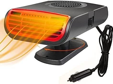 Showvigor Autoheizung 12V Zigarettenanzünder, 150W Anti-Beschlag Auto-Heizung Windschutzscheibe Defroster, 360° Drehbarer Scheibenenteiser Car Heater