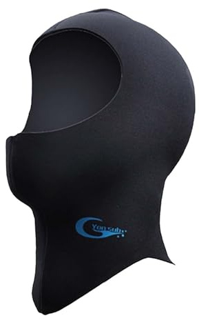 kowaku 3mm Neopren Neoprenanzug Haube für Männer Frauen Warm Halten Kopf Abdeckung Badekappe Tauchen Haube für Kanufahren Schwimmen Schnorcheln, XL