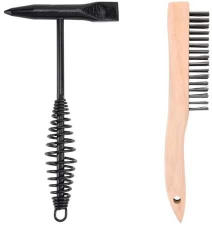 Schweißmeißelhammer mit Spiralfedergriff, Kegel und Vertikalmeißel Schweißmeißelhammer (Hammer und Bürste)