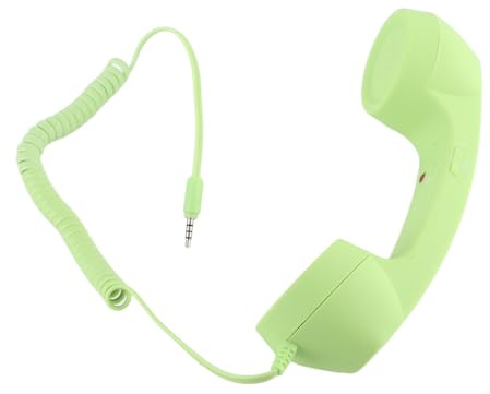 GOWENIC Ricevitore Telefonico Vintage |Ricevitore Ad Alto Volume con Jack da 3,5 Mm, Resistente Alle Radiazioni per la Risposta Mobile (GREEN)