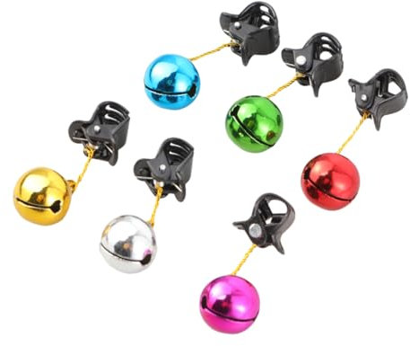 Garneck 48St Weihnachtsdekoration Bart Kugeln Kugel Bart Santa Bartschmuck Bart Jingle Bells Bart Zubehör Schmuck Bartglockenclip Bart Dekoration weihnachtlicher Bartclip Bart Haarschmuck