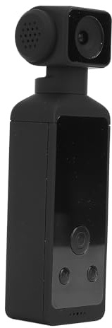 Plyisty Caméra d'action Portative de 1,3 Pouces, Caméra d'action de Poche HD Rotative à 270 ° 5K 30FPS, Caméscope de Poche avec Microphone pour la Prise de Vue de Plongée en Plein Air