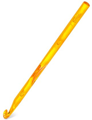 Ruasol 7mm große Häkelnadeln, Häkelnadeln mit ergonomischen Griffen, transparente Häkelnadel zum Stricken von dickem Garn, Häkelnadel lang für Anfänger, Komfort für Arthritische