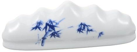 HAPINARY Keramik Pinselablage Bambusdesign Kalligrafiepinselhalter Schreibpinselständer Chinesischer Bürstenhalter Für Büro Und Atelier Geschenk