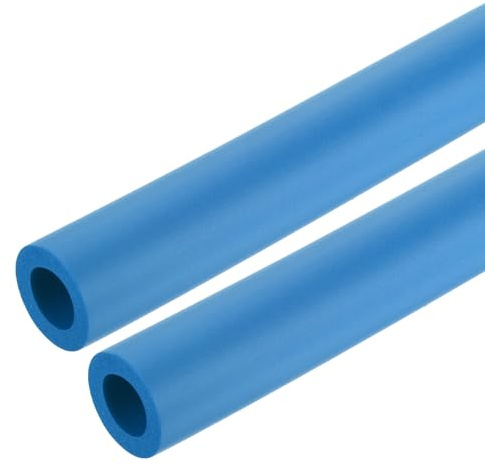 QUARKZMAN 2 x 254mm Rohrisolierung Schaumstoff, Durchmesser 18mm Isolierstärke 6mm Heizungsrohr Verkleidung für Fitnessgeräte, Rohre, Handhaben (Blau)