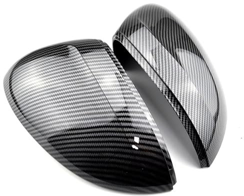 Spiegelkappe Für VW Für Passat B8 Für Variante Für Arteon Seitenspiegelabdeckungen Kappen 2016 2017 2018 2019 Carbon Spiegelabdeckkappen Auto Spiegelkappen(Carbon Look Black)