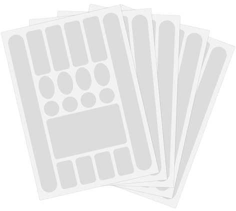 HURODZ Lot de 5 autocollants de protection en carbone pour cadre de vélo - Autocollant pour cadre de vélo - Protection de la peinture - Pour VTT (transparent)