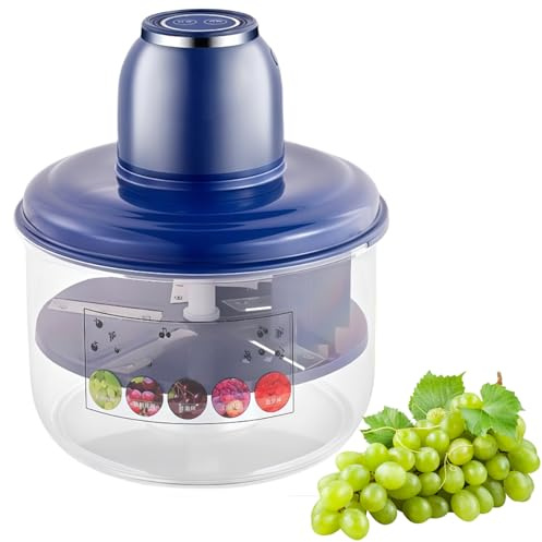 CYTBEK Éplucheur de Fruits électriques, Moteur de 50 W, système à 5 Lames, Batterie de 1300mAh, Pelage Automatique de 25 Secondes Blue