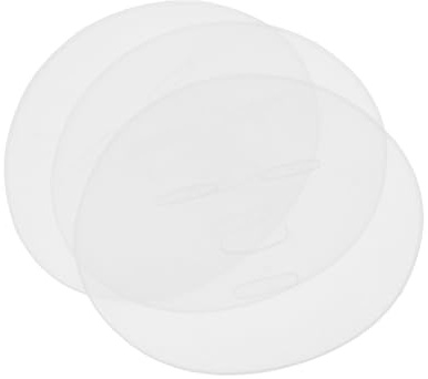 SOLUSTRE 3 Stück Teiliges Silikon Seaweed Masken trays Wiederverwendbare Hautfreundliche platten für Frauen Leichtes Tragbares DIY Zubehör für Professionelle und Private Anwendung