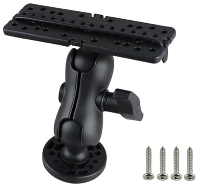 MonoSora Marine Boot Fishfinder Halterung, 360 Grad drehbar, ABS schwarz, für Echolot und Fischfinder Halterung