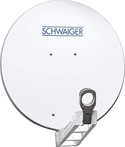 Schwaiger SPI075PR011 Aluminium Offset-Antenne 75cm, Premiumklasse, rot
