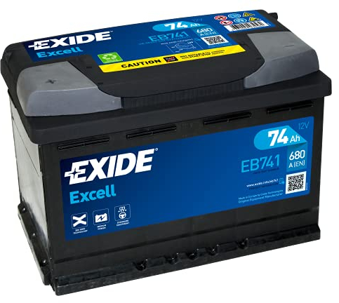 EXIDE Excell EB741 Batterie de Voiture 74Ah 680A