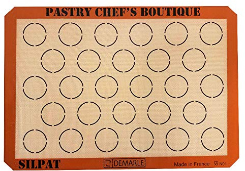 Silpat Sasa Demarle Macarons Premium Non-Stick Silicone Baking Mat, Big Pan Size, 13.58''x 19.5'' for a 15''x21'' Pan - 28 Circles