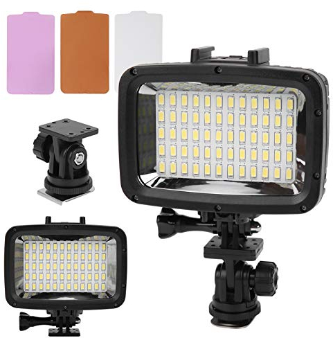 Tauchlicht, SL-101 40M Dimmbares Wasserdichtes LED-Videolicht Unterwasser-Video-Fülllicht 5500-6000K Fotografie PC SLR-Kamera LED-Licht