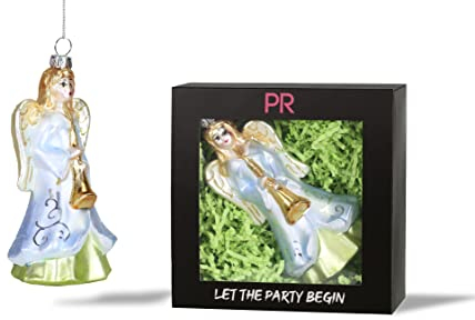 Party Rock | Angel with Trumpet Glass Ornament | X-Mas Collection