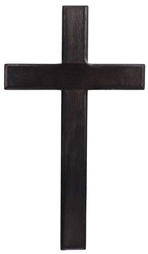 Homoyoyo Holzkreuz Zum Aufhängen Hängekreuz Aus Massivholz Christliches Kreuz Dekoration Schwarz