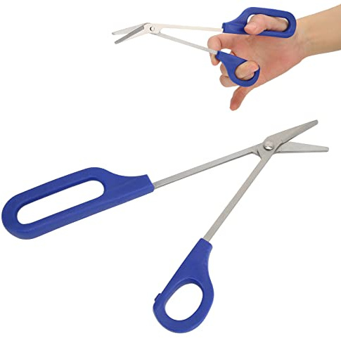 Easi-Grip Chiropodist Scissors, Ciseaux d'ongle d'orteil, Ciseaux à Long Manche en Acier Inoxydable à Ongles à Long Manche Poignée Facile à Saisir Clippers Reduce Bending, pour salon de beauté