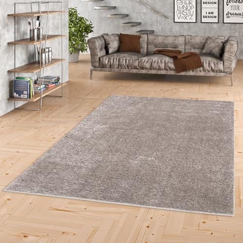 Lounge - Tappeto Shaggy di Lusso an Pelo Alto - Grigio - 4 Dimensioni