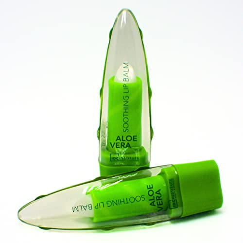 2 Sticks de Bálsamo Labial De Aloe Vera Hidratante y Regenerador Para Toda la Familia. Reparador Labial En Barra que Protege del Frio y Repara Los Labios. Cacao Hidratante Para Labios Secos.