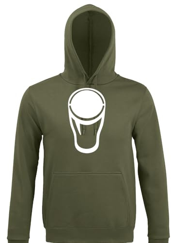 shirt84 1 pinte Glas – Verre à bière pour homme à capuche, army, M