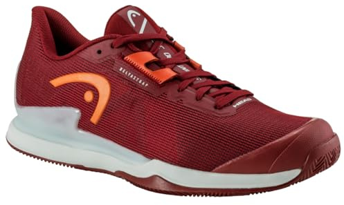 HEAD Herr Sprint Pro 3.5 Clay Män tennisskor, Mörkröd orange, 44.5 EU