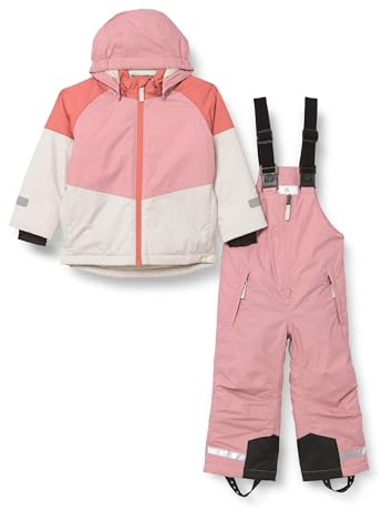Playshoes Unisex snöset vinterjacka vinterbyxor snödräkt, ROSA, 98