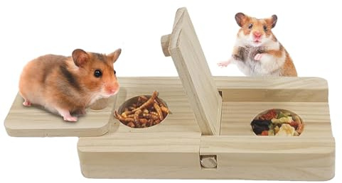 Jouet de Nourriture pour Hamster - Jouet éducatif interactif - Jouet pour Petits Animaux - Jeu de Puzzle pour Cacher des friandises - Enrichissement interactif