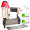 meite F50C Air Brad Nailer with 2000PCS Brad Nails (32mm, 50mm Each Size 1000PCS), Pneumatic 18 Gauge Brad Nailer Small Finish Nail Gun for Trim Work, Fires 18 Gauge Brad Nails 15 mm to 50 mm