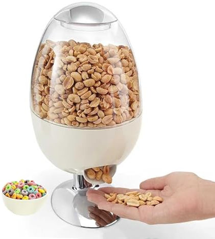 Automatic Candy Dispenser Machine Countertop,Motion Activated Candy Dispenser,Touch Free,3 Distribution Options Desktop Auto Candy Dispenser for Office Desk,Home,Party(White)